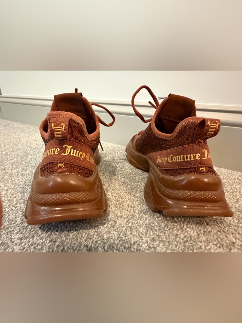Juicy Couture Adana Rhinestone Chunky Sneakers **CUTE** - Picture 4 of 9